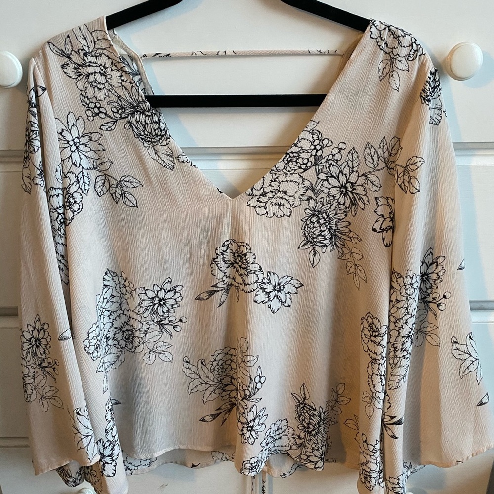 flowy top with cute back detail
